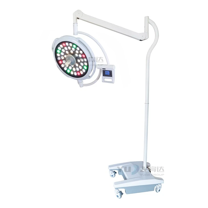 Mobile surgical lamp with battery charger